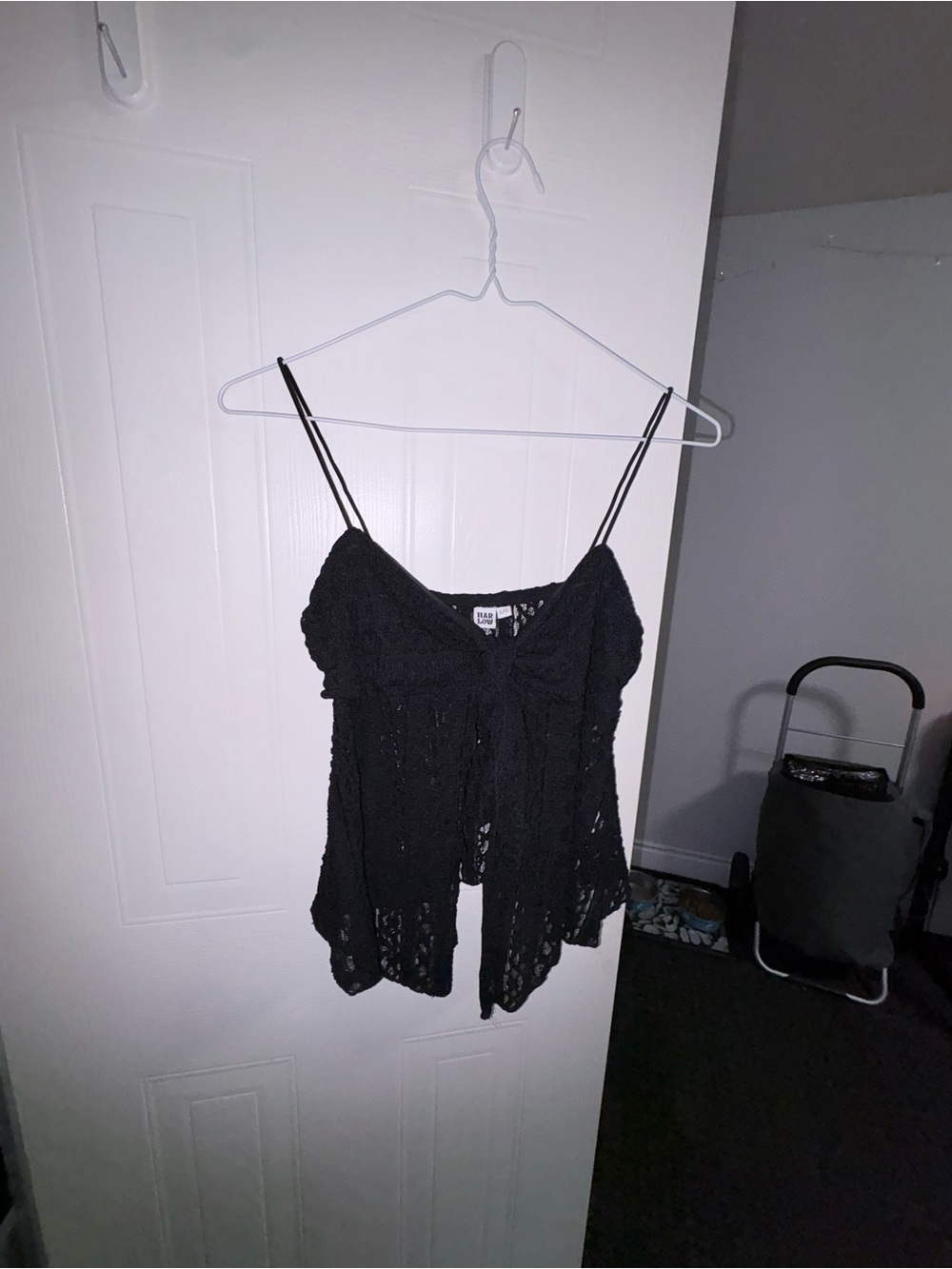 Black Lace Camisole Tank Top - Women